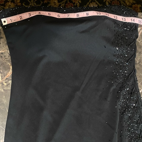 Niki By Niki Levi’s Black Formal Dress With Beading Laces Up The Side - Picture 8 of 10